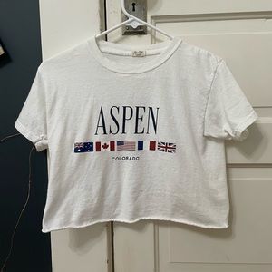 RARE Brandy Melville / John Galt Cropped Shirt